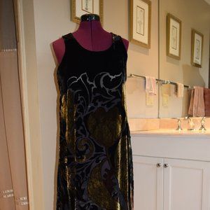 Velvet Silk Maxi Dress - Size S